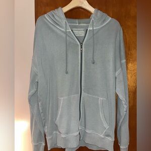 Aeropostale Green/Blue Zip-Up Hoodie